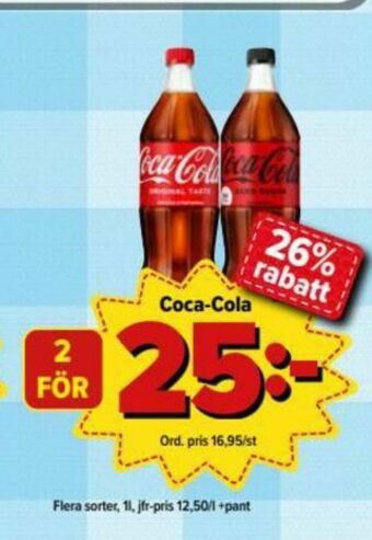 Östenssons Coca Cola Läskedryck erbjuda