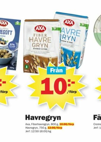 Pekås AXA Havregryn erbjuda