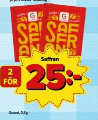 Östenssons Garant Saffran erbjuda