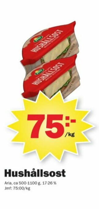 Pekås Arla Hushållsost erbjuda