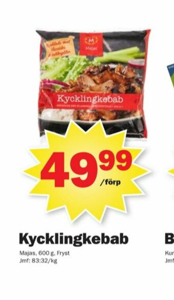 Pekås Majas Kycklingkebab erbjuda