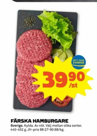 Stora Coop Hamburgare erbjuda