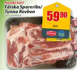 Färska spareribs/ tunna revben