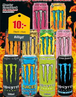 Extra Mjällby Stormarknad MONSTER Energidryck erbjuda
