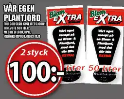 Extra Mjällby Stormarknad Vår egen plantjord erbjuda
