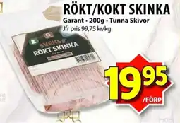 Matvärlden Tensta GARANT Rökt/kokt skinka erbjuda