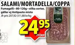 Matvärlden Tensta Salami/mortadella/coppa erbjuda