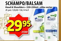 Matvärlden Tensta HEAD & SHOULDERS Schampo/balsam erbjuda
