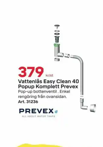 Prevex Vattenlås