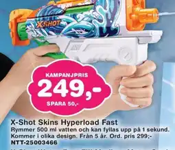 Lekextra X-shot skins hyperload fast erbjuda