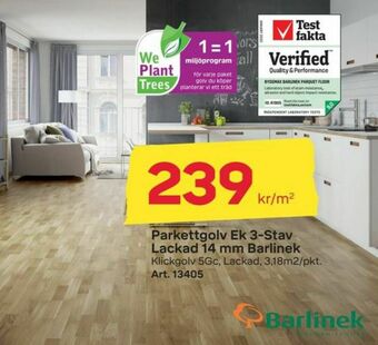 Byggmax Barlinek Parkettgolv erbjuda