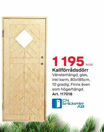 Byggmax CN Snickerier Ytterdörrar erbjuda