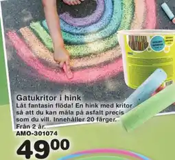 Lekextra Gatukritor i hink erbjuda