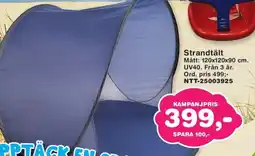 Lekextra Strandtält erbjuda