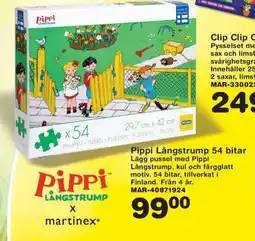 Lekextra PIPPI Långstrump 54 bitar erbjuda