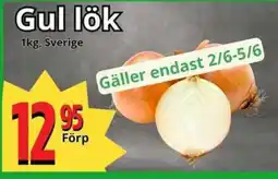 Supergrossen Gul lök erbjuda