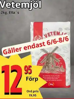 Supergrossen ELLA'S Vetemjöl erbjuda