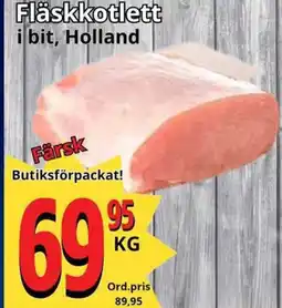 Supergrossen Fläskkotlett erbjuda