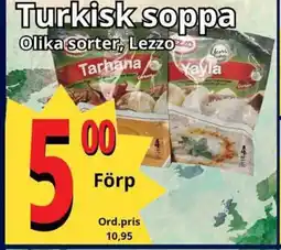 Supergrossen Turkisk soppa erbjuda