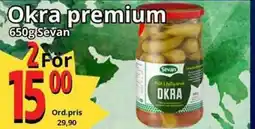 Supergrossen SEVAN Okra premium erbjuda