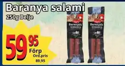 Supergrossen BELJE Baranya salami erbjuda