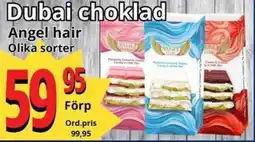 Supergrossen DUBAI Choklad erbjuda