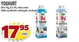 Supergrossen ARLA Yoghurt erbjuda
