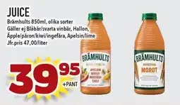 Supergrossen BRAMHULTS Juice erbjuda
