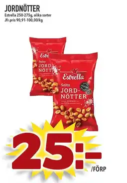 Supergrossen ESTRELLA Jordnötter erbjuda