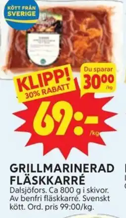 Ica Hajen Lagpris Grillmarinerad potatisgratäng fruktdryck erbjuda