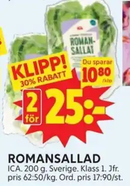 ICA Romansallad