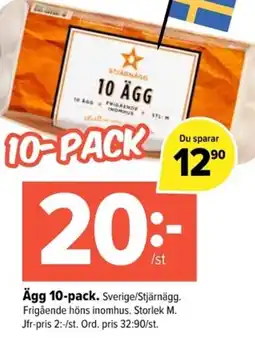 Coop Extra Ägg 10-pack erbjuda