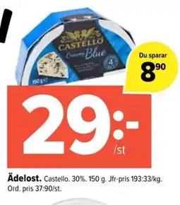 Coop Extra CASTELLO Ädelost erbjuda