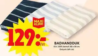 ICA Maxi Badhandduk erbjuda
