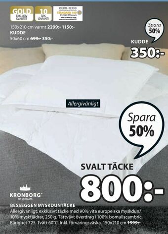 JYSK Kronborg Täcke erbjuda