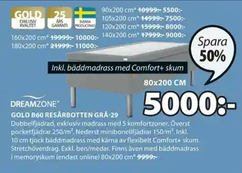 JYSK DreamZone Resårbotten erbjuda
