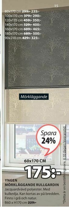 JYSK Rullgardin erbjuda