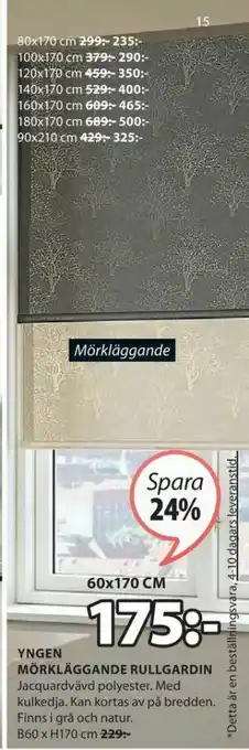 JYSK Rullgardin erbjuda