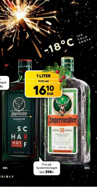 Border Shop Jägermeister Örtlikör erbjuda
