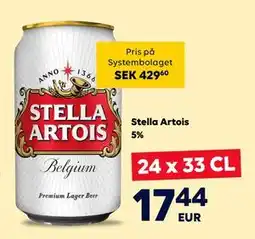 Border Shop Stella Artois erbjuda