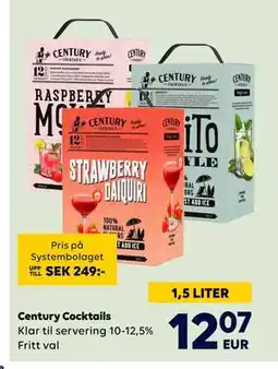 Border Shop Century Cocktails erbjuda