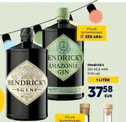 Border Shop Hendrick’s erbjuda
