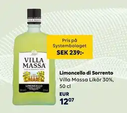 Border Shop Limoncello di Sorrento erbjuda
