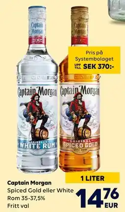Border Shop Captain Morgan erbjuda