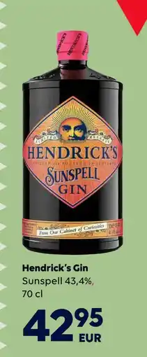Border Shop Hendrick’s Gin erbjuda