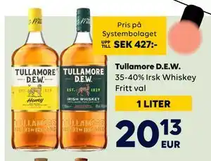 Border Shop Tullamore D.E.W erbjuda