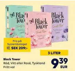 Border Shop Black Tower erbjuda