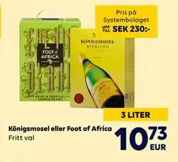 Border Shop Königsmosel eller Foot of Africa erbjuda
