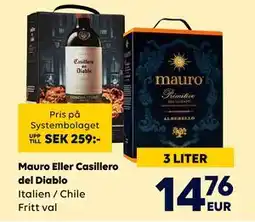 Border Shop Mauro Eller Casillero del Diablo erbjuda