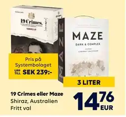 Border Shop 19 Crimes eller Maze erbjuda